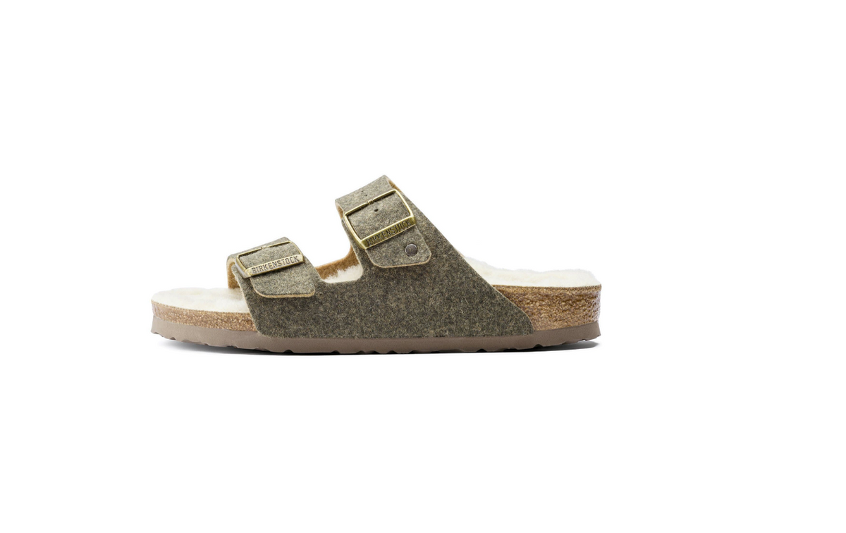 Birkenstock Arizona Wool Felt Doubleface Khaki