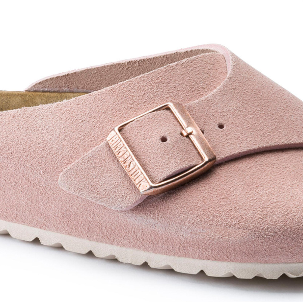 Birkenstock Arosa Soft Footbed Suede Leather Light Rose