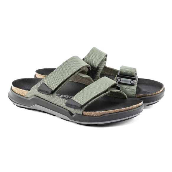 Birkenstock Atacama Men Birko-Flor Futura Khaki Sandals - Khaki, Regular