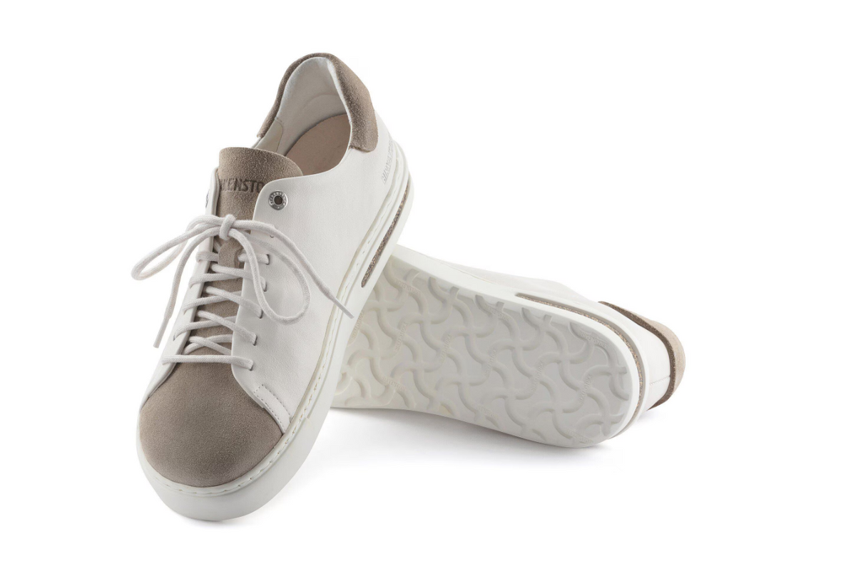 Birkenstock Bend Low Decon Pop Natural Leather Nubuck - Taupe/Eggshell, Narrow