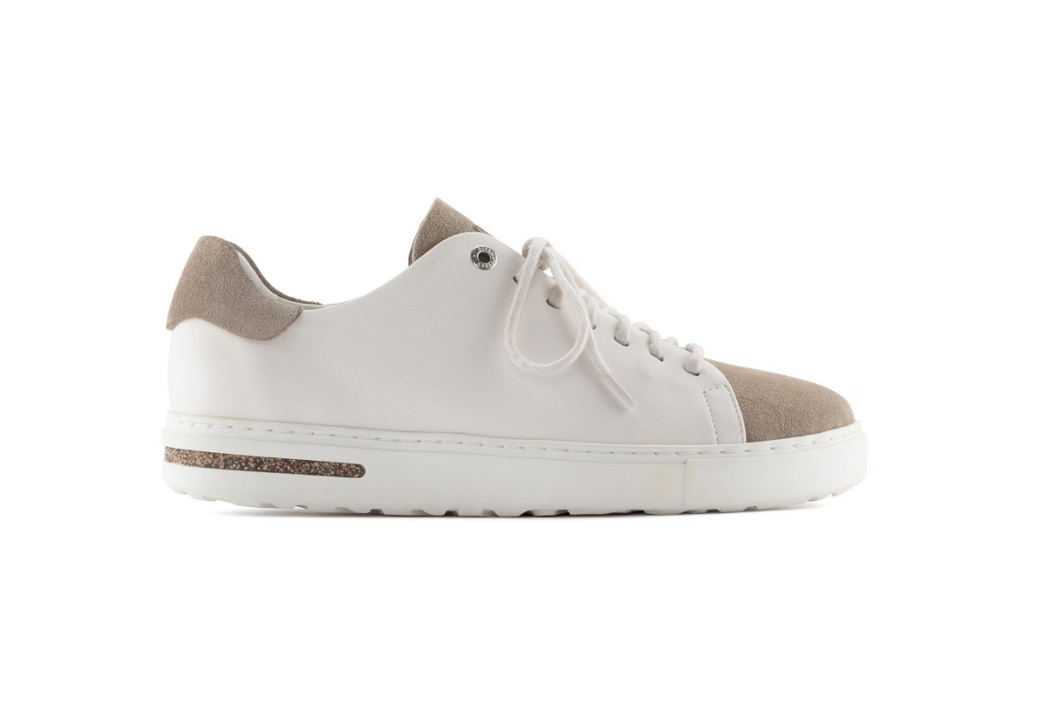 Birkenstock Bend Low Decon Pop Natural Leather Nubuck - Taupe/Eggshell, Narrow
