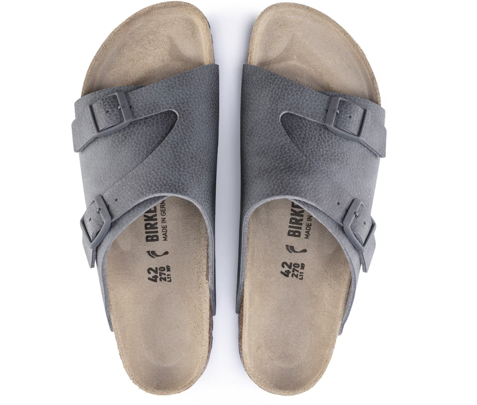 Birkenstock Zürich Soft Footbed Birko-Flor Desert Soil Gray