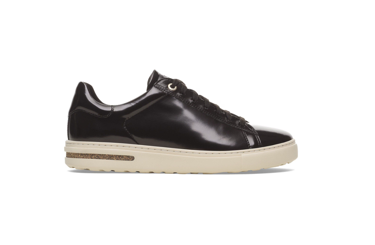 Birkenstock Bend Low Natural Leather Patent Black
