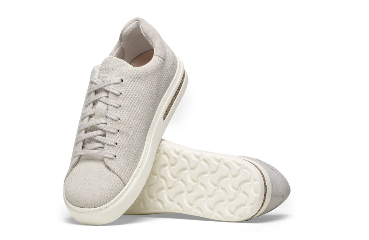 Birkenstock Bend Low Suede Embossed Corduroy - White, Narrow