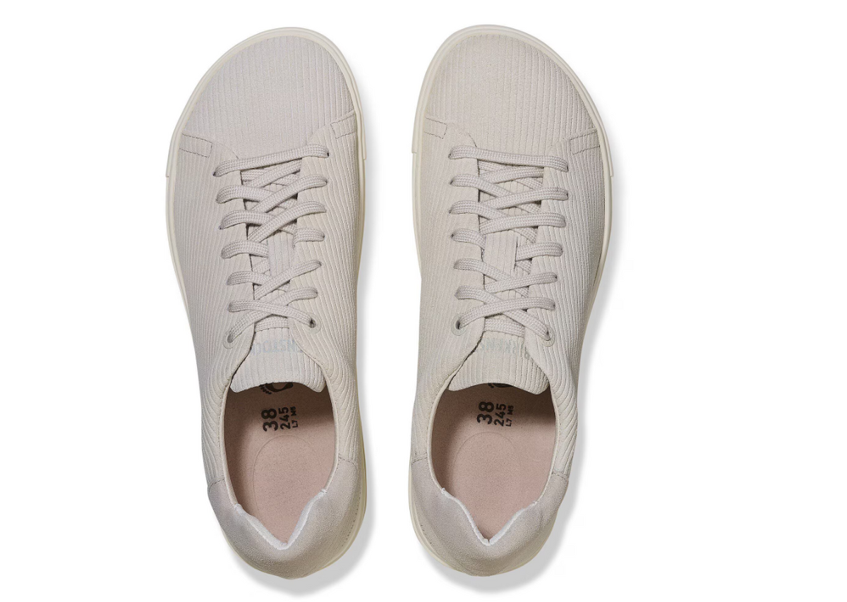 Birkenstock Bend Low Suede Embossed Corduroy - White, Narrow