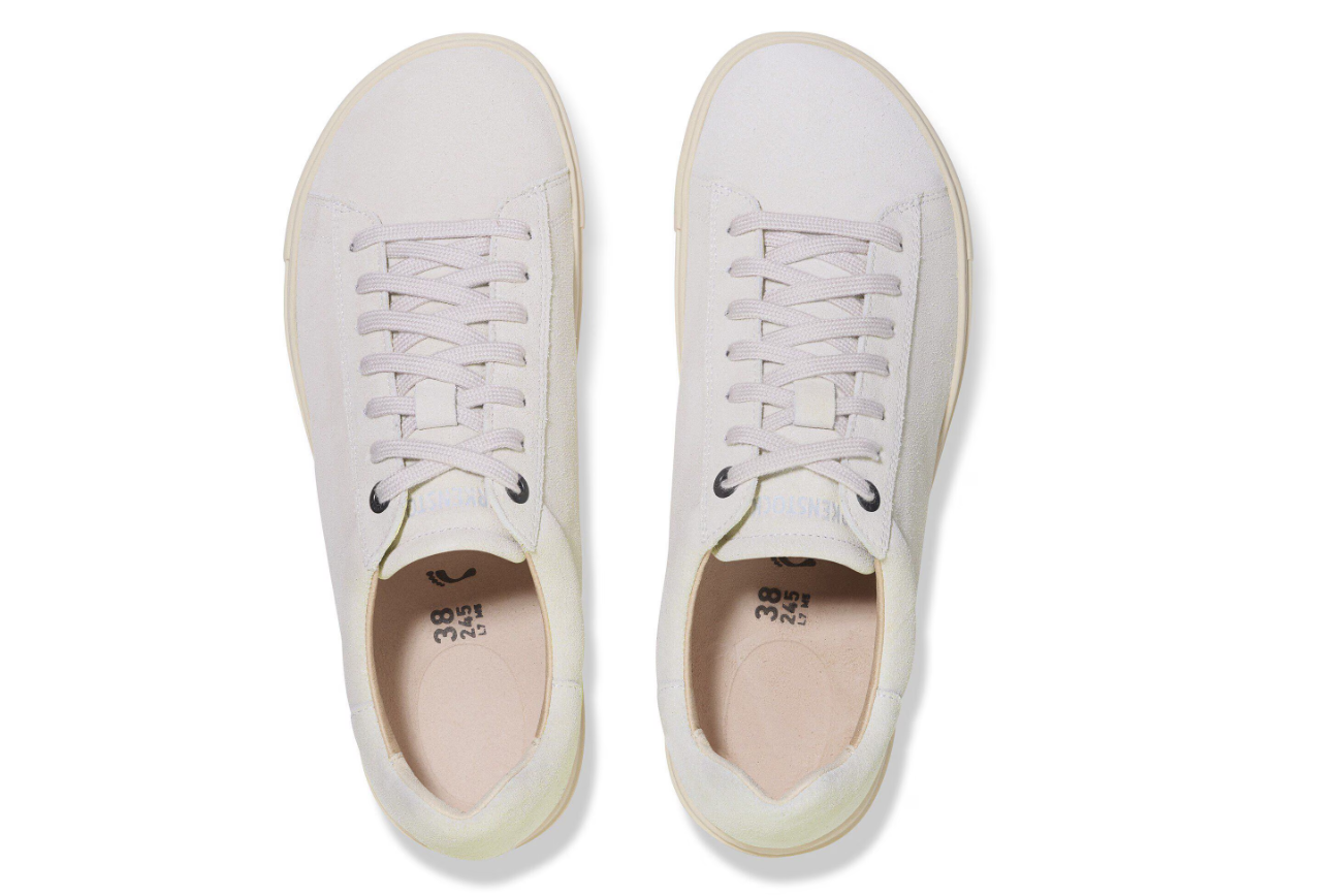 Birkenstock Bend Low Suede Leather Antique White