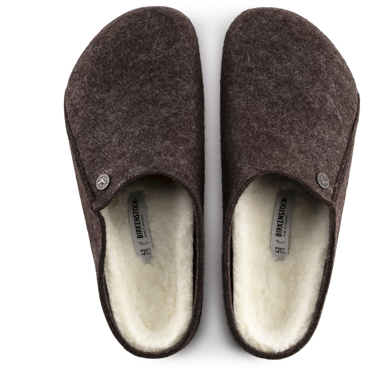 Birkenstock Zermatt Shearling Wool Felt Mocha