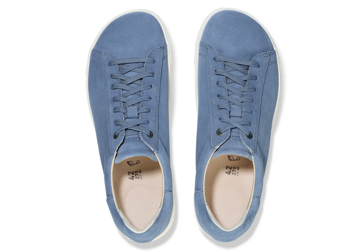 Birkenstock Bend Low Suede Leather - Blue, Narrow