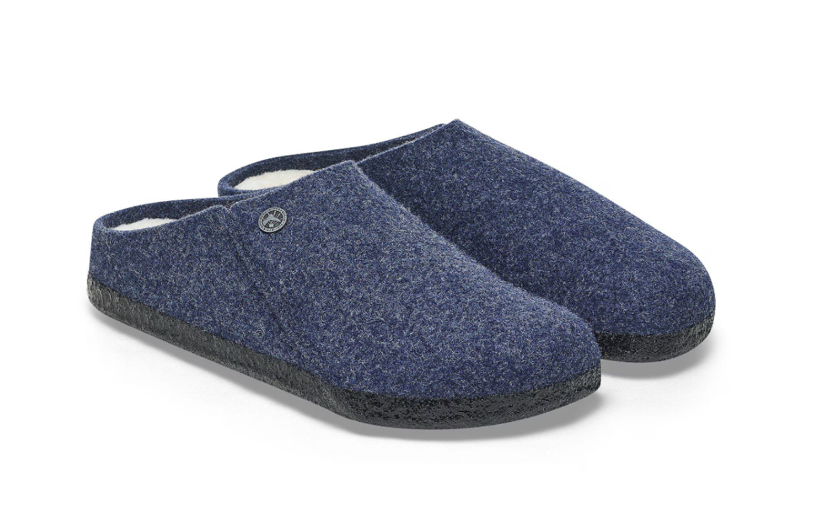 Birkenstock Zermatt Shearling Wool Felt Dark Blue