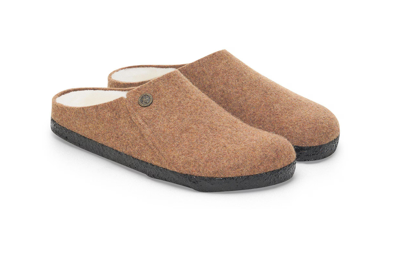 Birkenstock Zermatt Shearling Wool Felt Slipper Toffee Melange