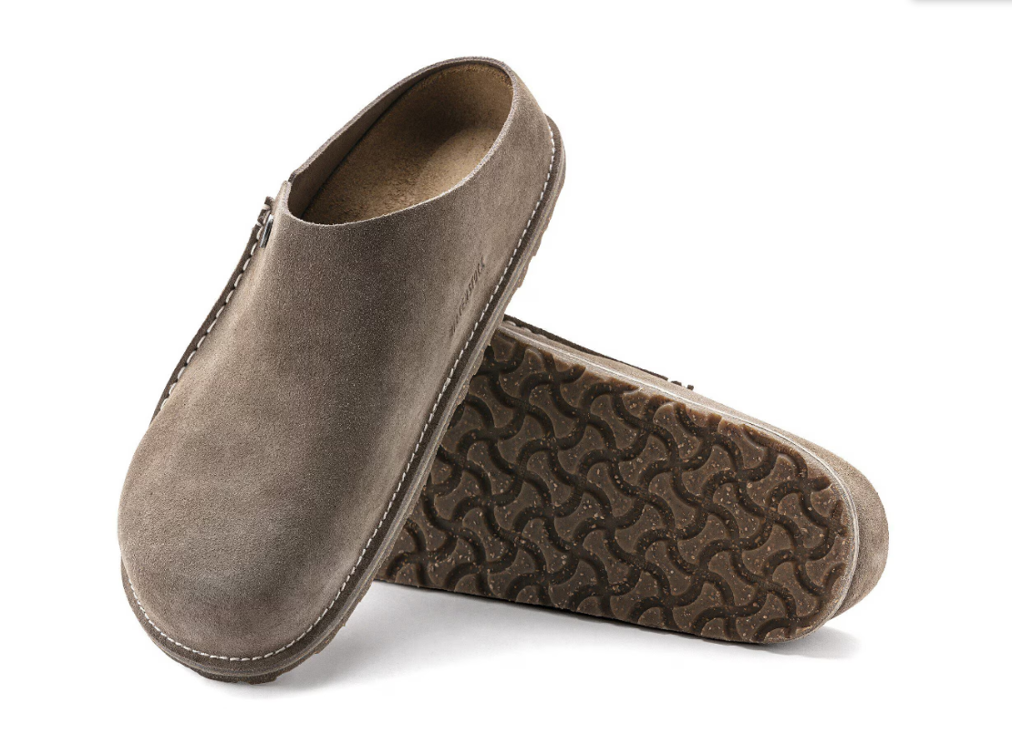 Birkenstock Zermatt Premium Suede Leather Gray Taupe