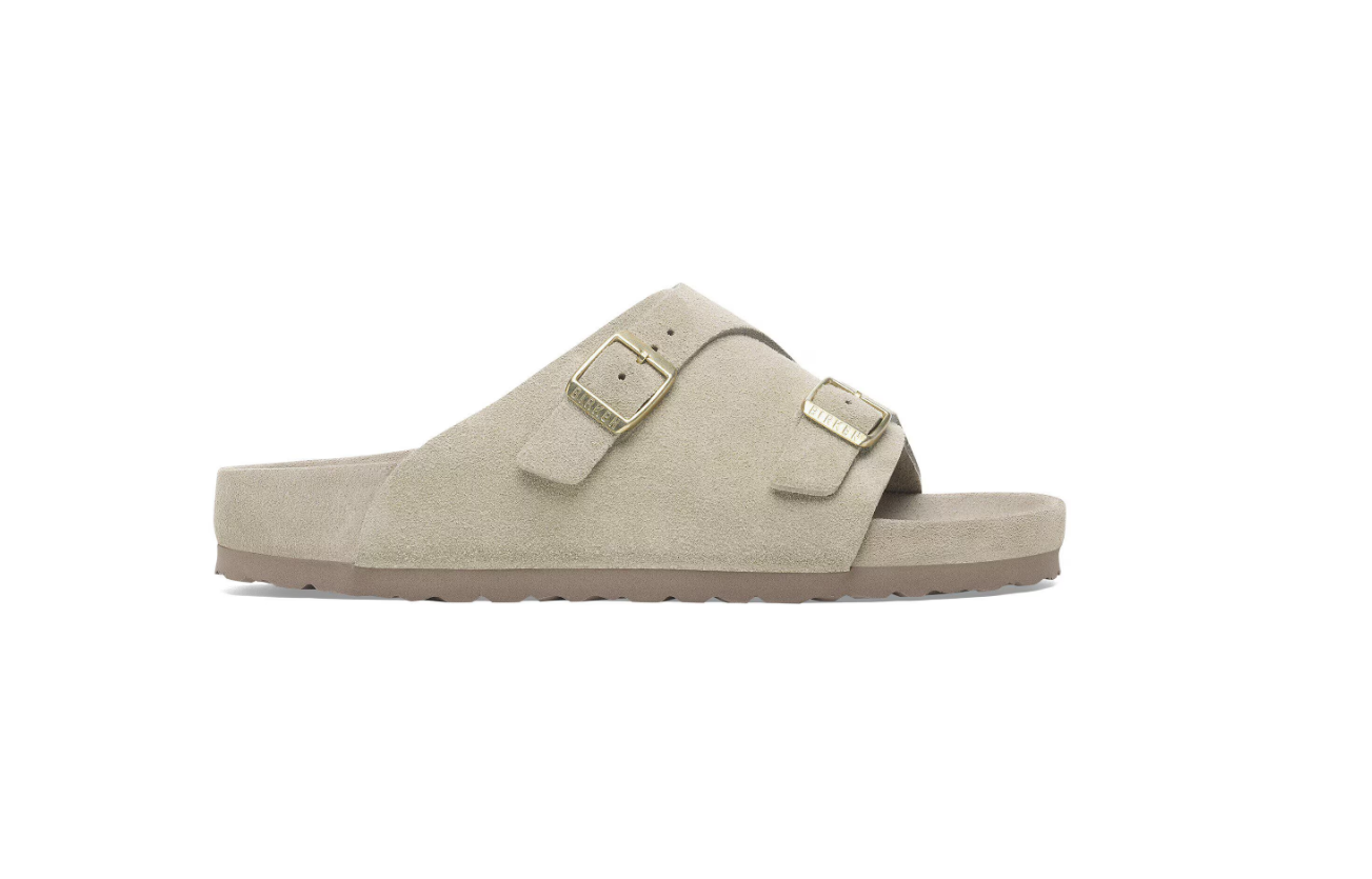 Birkenstock Zürich Suede Leather Exquisite Allover Taupe