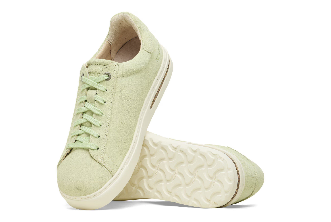 Birkenstock Bend Low Suede Leather Faded Lime