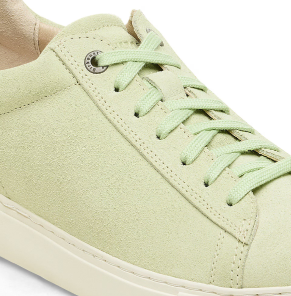 Birkenstock Bend Low Suede Leather Faded Lime