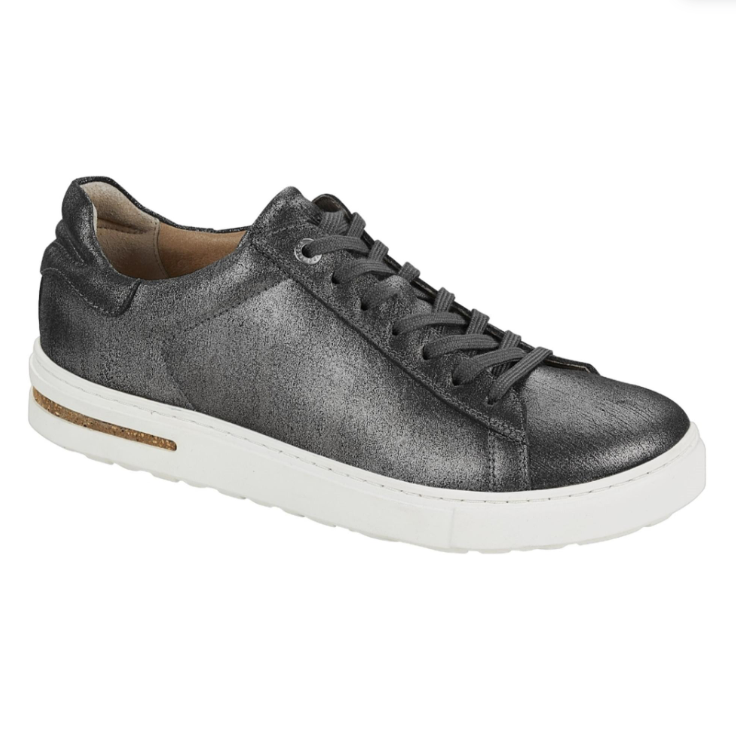 Birkenstock Bend Low VL Metallic Suede Leather Metallic - Black, Narrow
