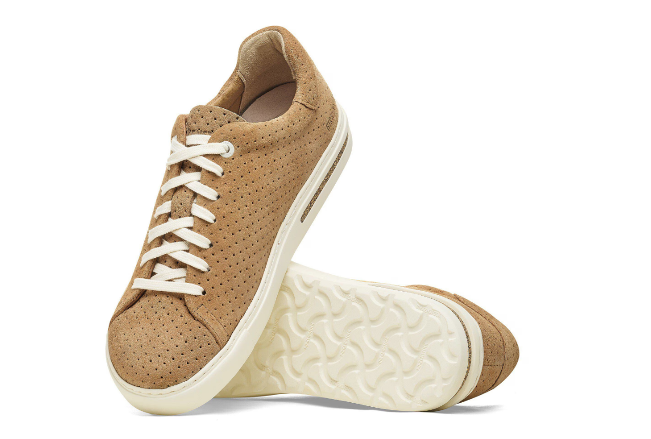 Birkenstock Bend Low Suede Leather Embossed New Beige