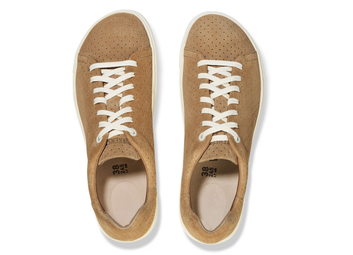 Birkenstock Bend Low Suede Leather Embossed - Beige, Regular