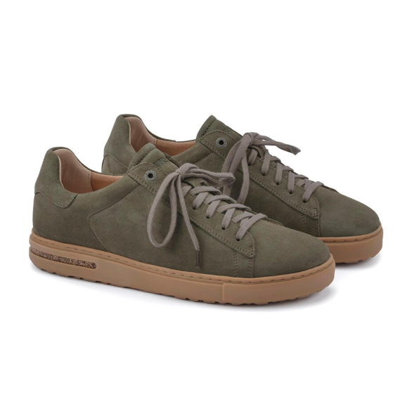 Birkenstock Bend Low Suede Leather Sneaker - Thyme, Narrow