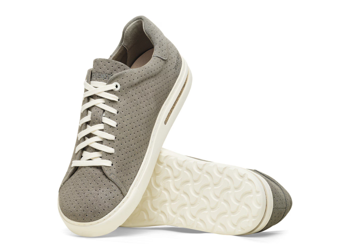 Birkenstock Bend Low Suede Leather Embossed Dotted Stone Coin