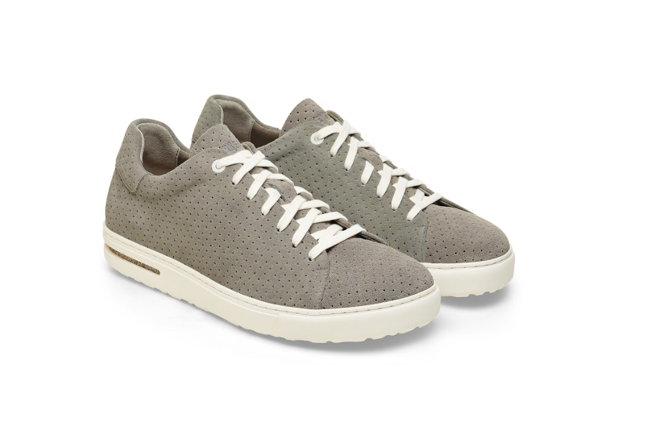 Birkenstock Bend Low Suede Leather Embossed Dotted Stone Coin