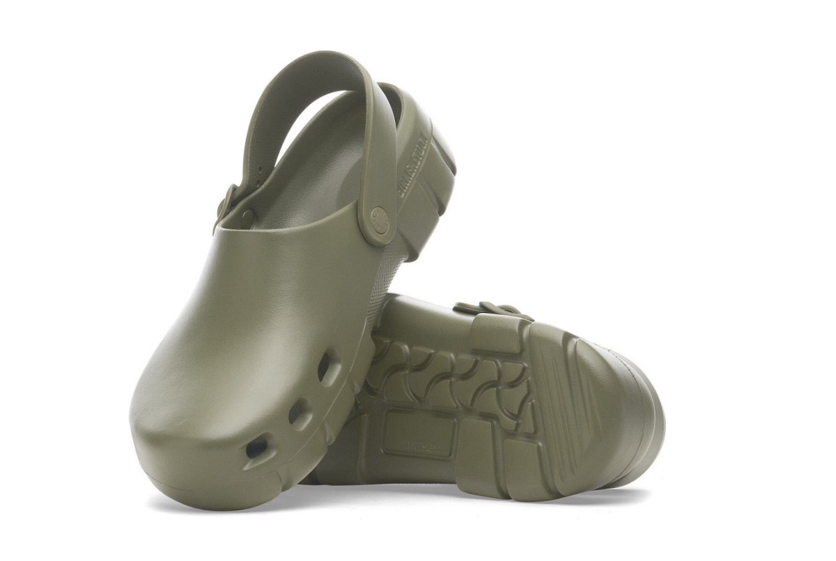 Birkenstock Birki Flow EVA Khaki Clog - Khaki, Regular