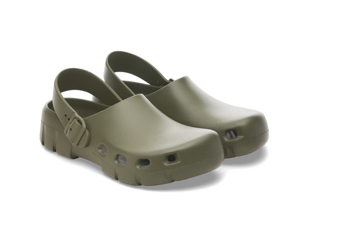 Birkenstock Birki Flow EVA Khaki Clog - Khaki, Regular