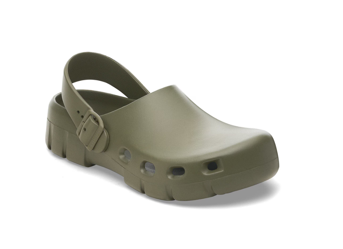 Birkenstock Birki Flow EVA Khaki Clog - Khaki, Regular