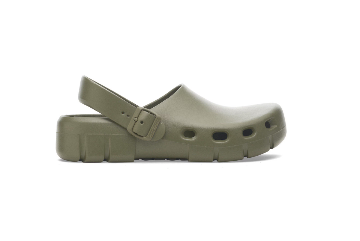 Birkenstock Birki Flow EVA Khaki Clog - Khaki, Regular