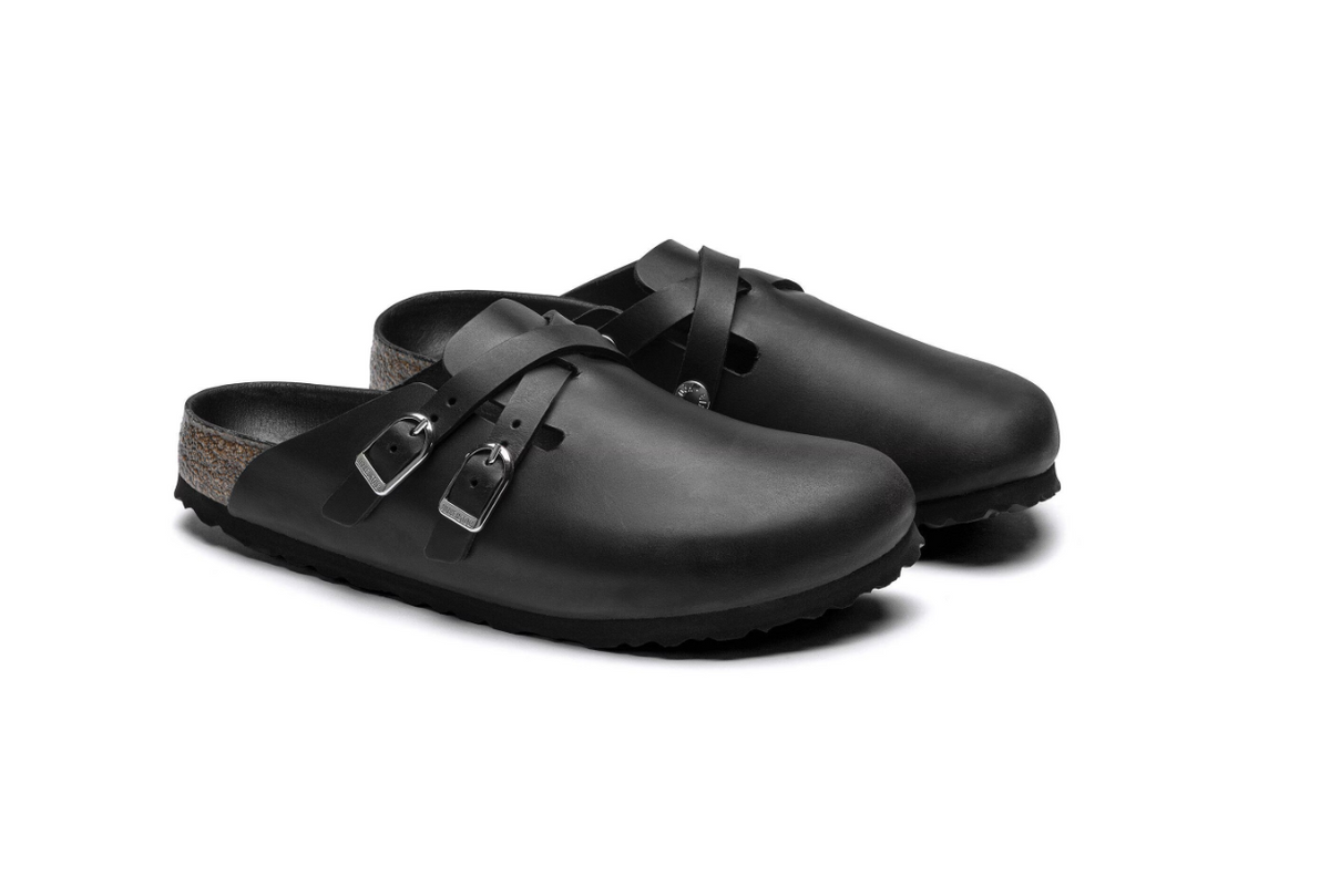 Birkenstock Blair Natural Leather Oiled Black