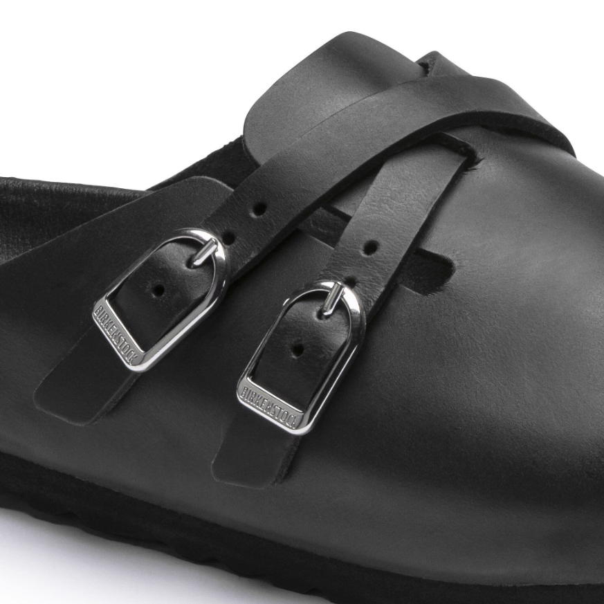 Birkenstock Blair Natural Leather Oiled Black