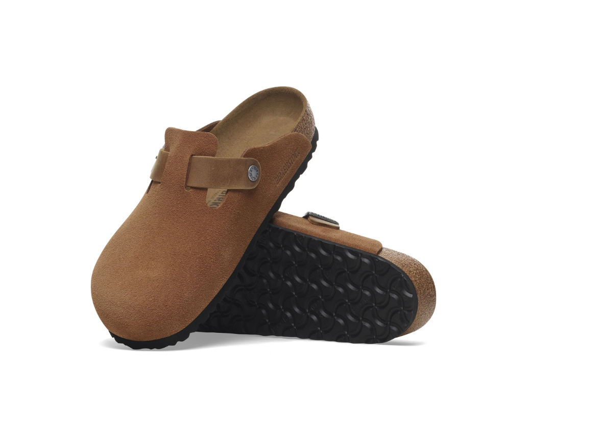 Birkenstock Boston BS Mixed Leather Clog Cognac