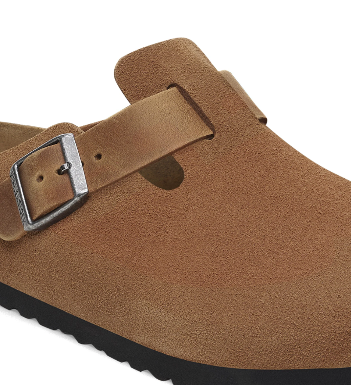 Birkenstock Boston BS Mixed Leather Clog Cognac