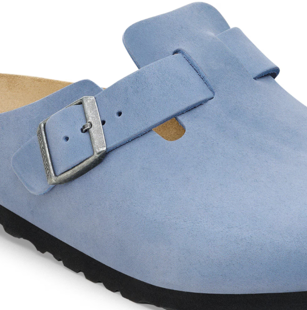 Birkenstock Boston BS Oiled Leather Elemental Blue Clog - Elemental Blue, Narrow