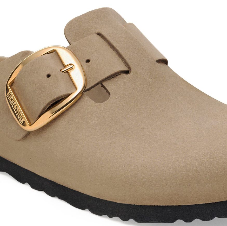 Birkenstock Boston Big Buckle Oiled Leather Tabacco Brown