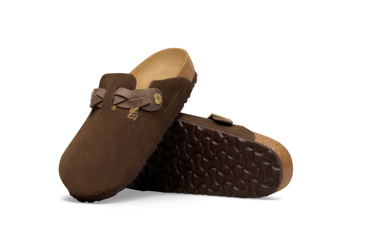 Birkenstock Boston Braided Suede Leather Carafe
