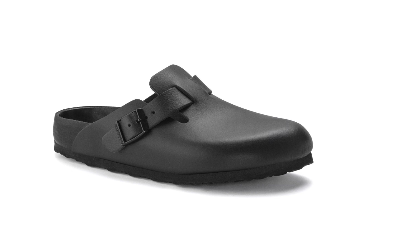 Birkenstock Boston Exquisite Natural Leather Black Clog