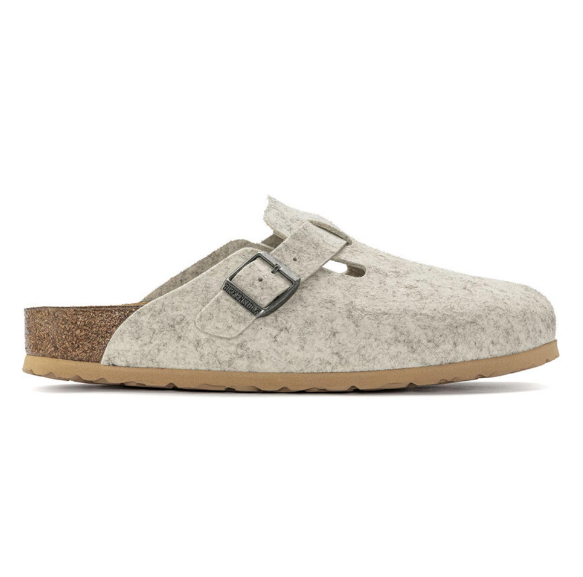 Birkenstock Boston Wool Felt Eggshell Clog