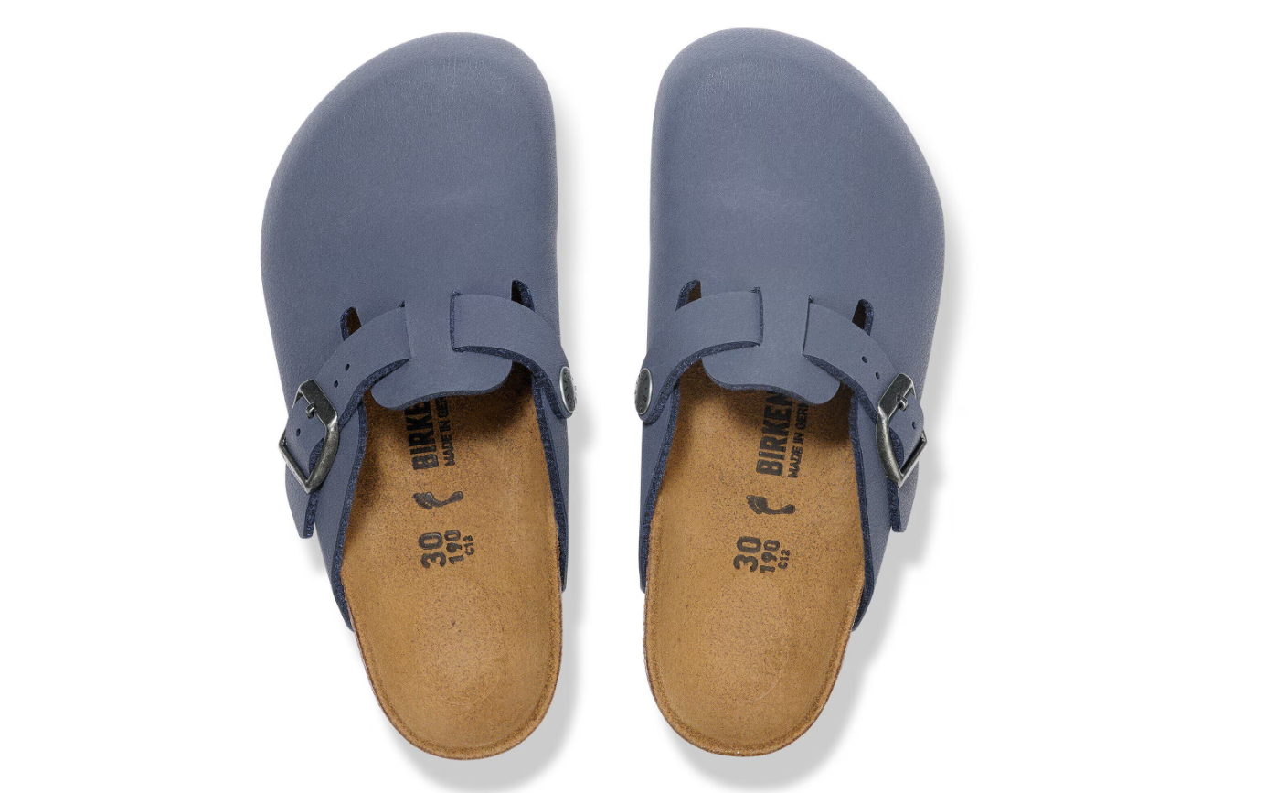 Birkenstock Boston Kids Birko-Flor Nubuck Navy