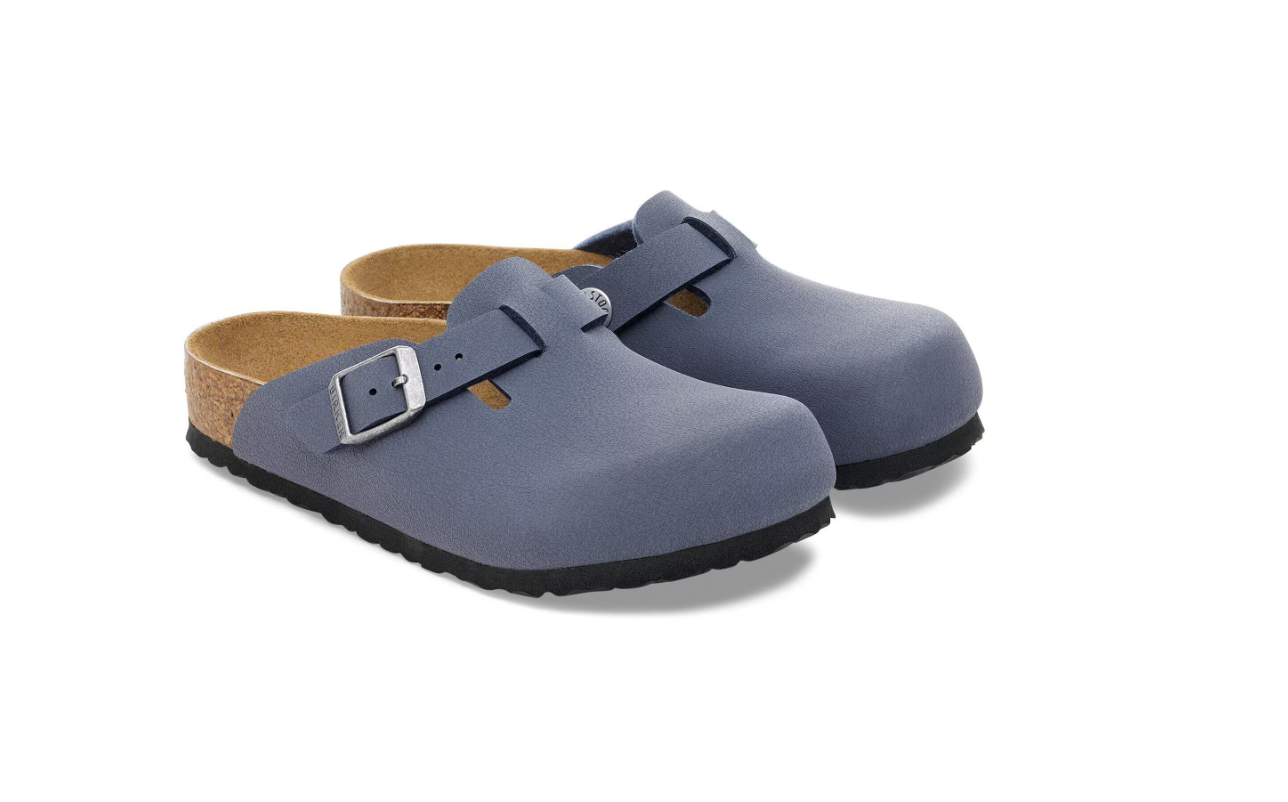 Birkenstock Boston Kids Birko-Flor Nubuck Navy