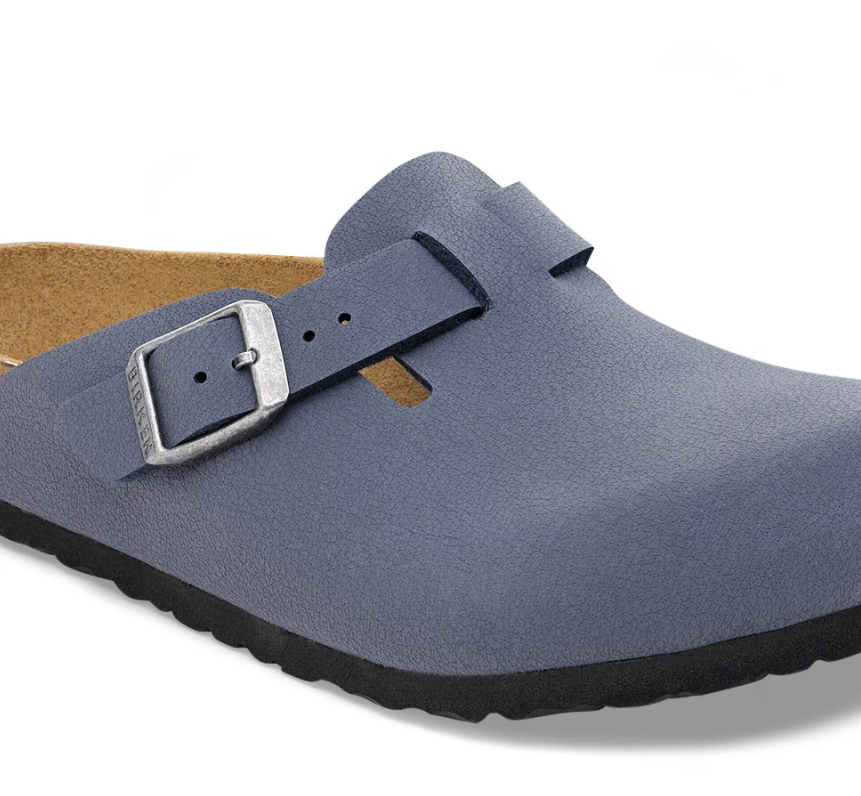 Birkenstock Boston Kids Birko-Flor Nubuck Navy