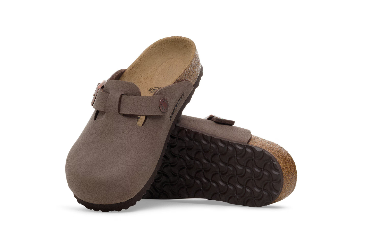 Birkenstock Boston Kids Birko-Flor Nubuck Mocha