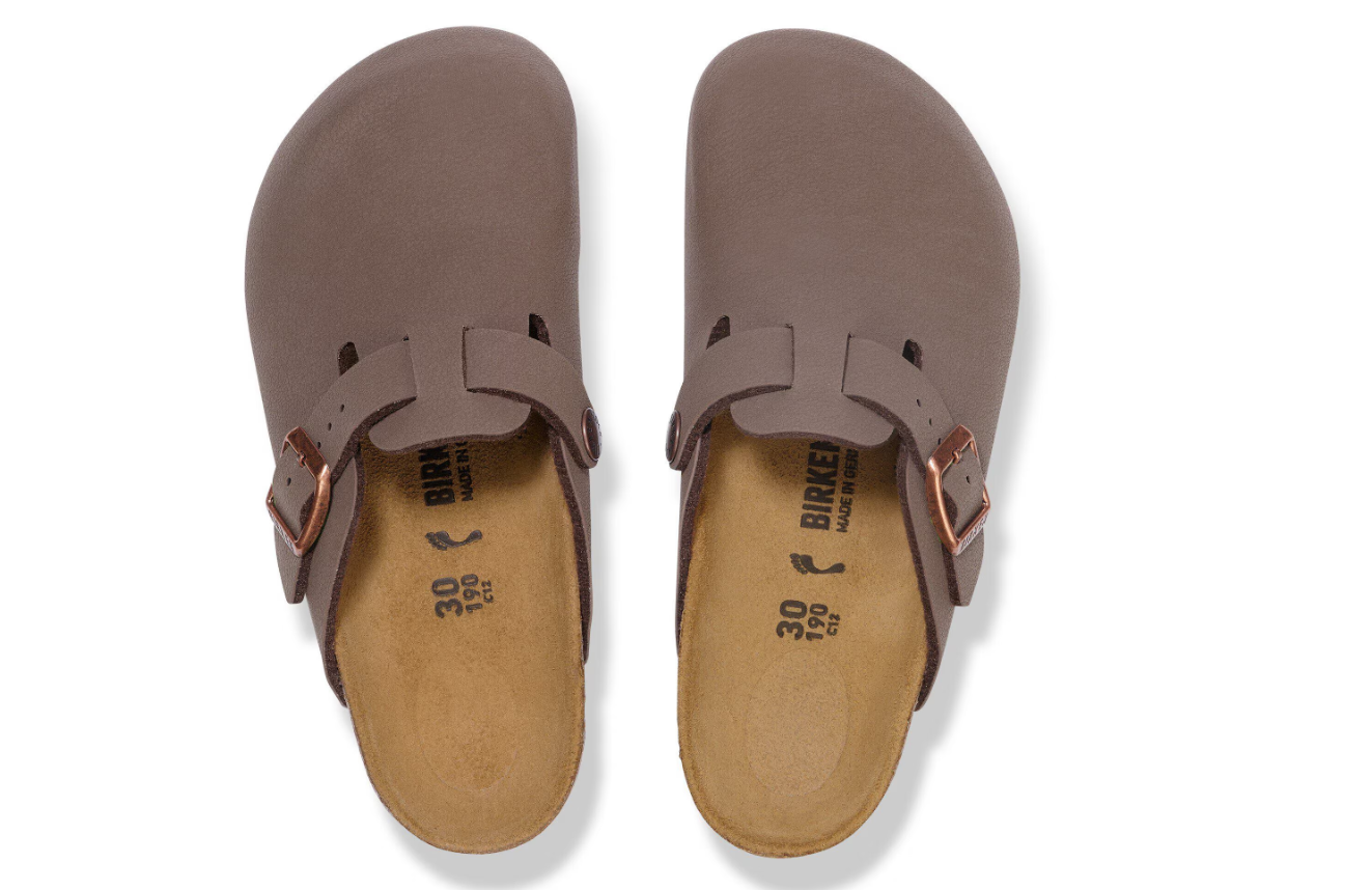 Birkenstock Boston Kids Birko-Flor Nubuck Mocha