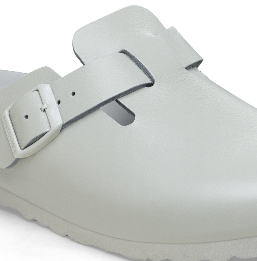 Birkenstock Boston Exquisite Natural Leather Mineral Gray - Mineral, Narrow