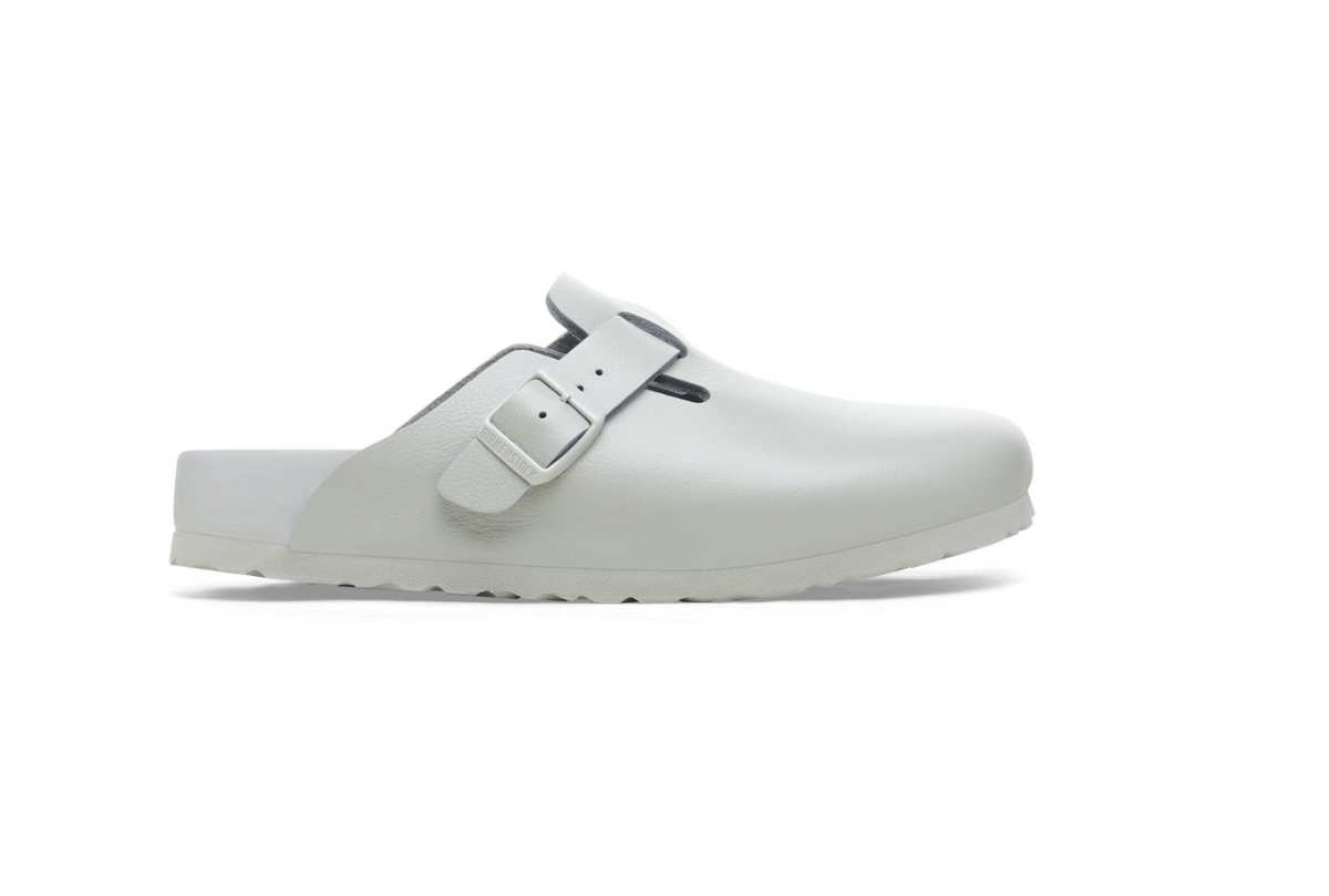 Birkenstock Boston Exquisite Natural Leather Mineral Gray - Mineral, Narrow