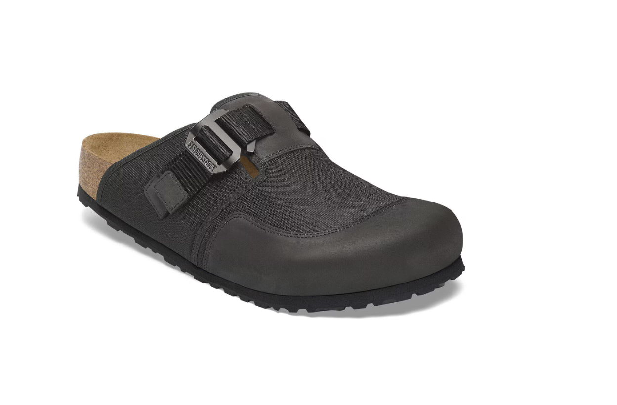 Birkenstock Boston Nova Textile/Leather Black
