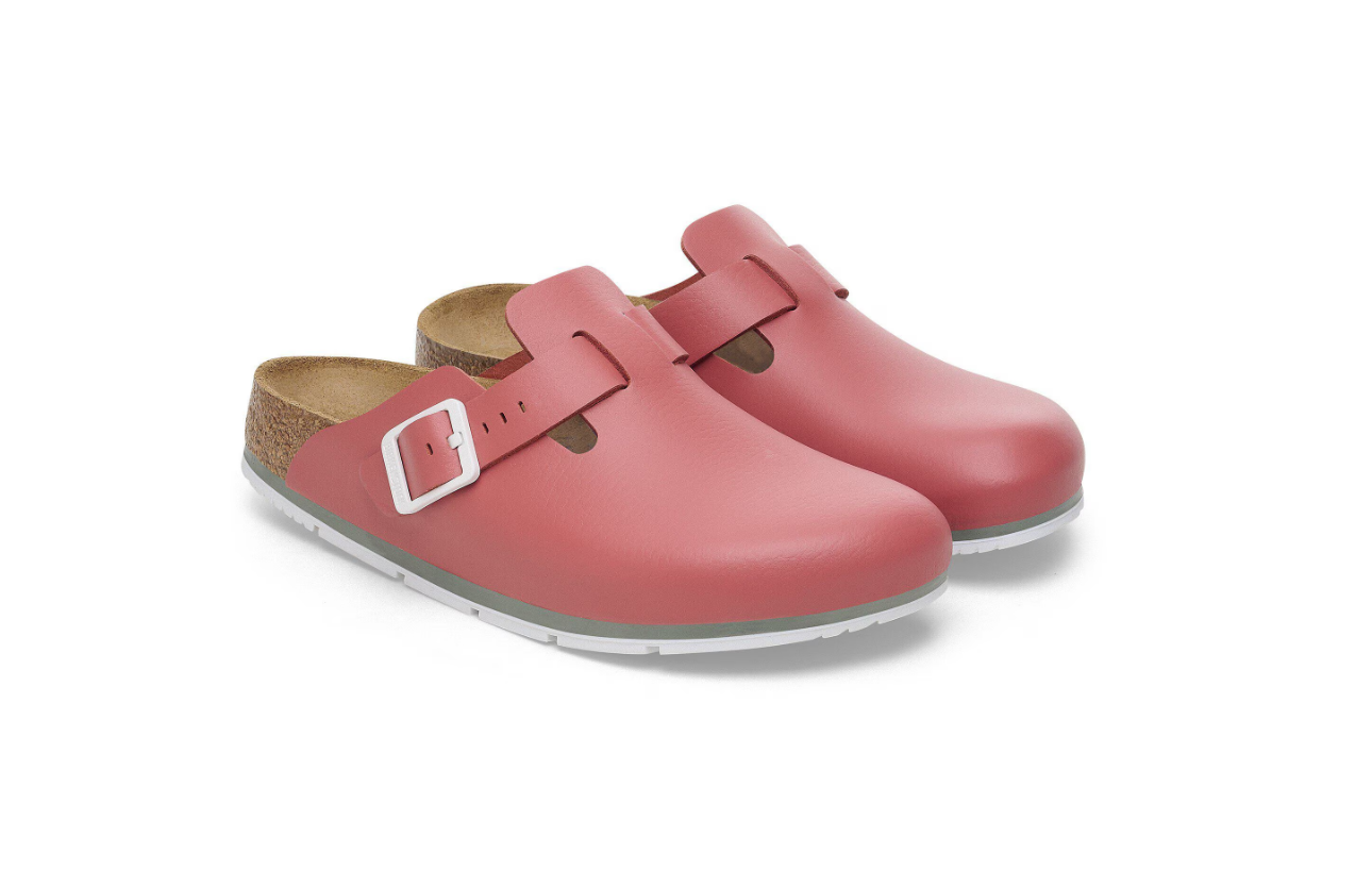Birkenstock Boston Pro Natural Leather Mars Red