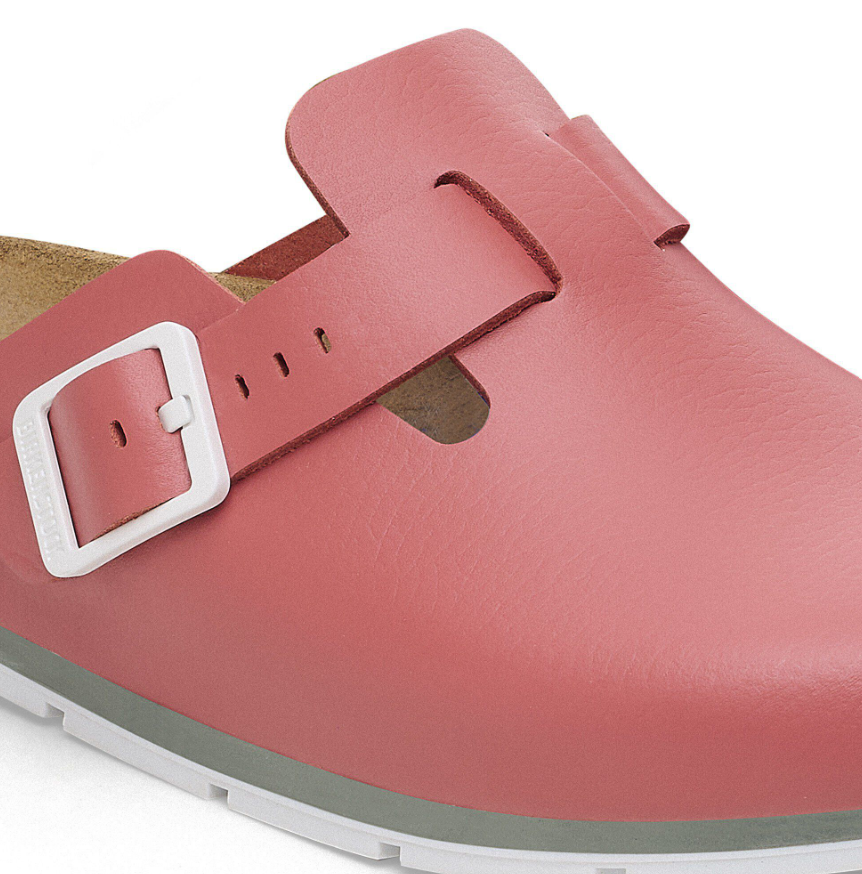 Birkenstock Boston Pro Natural Leather Mars Red