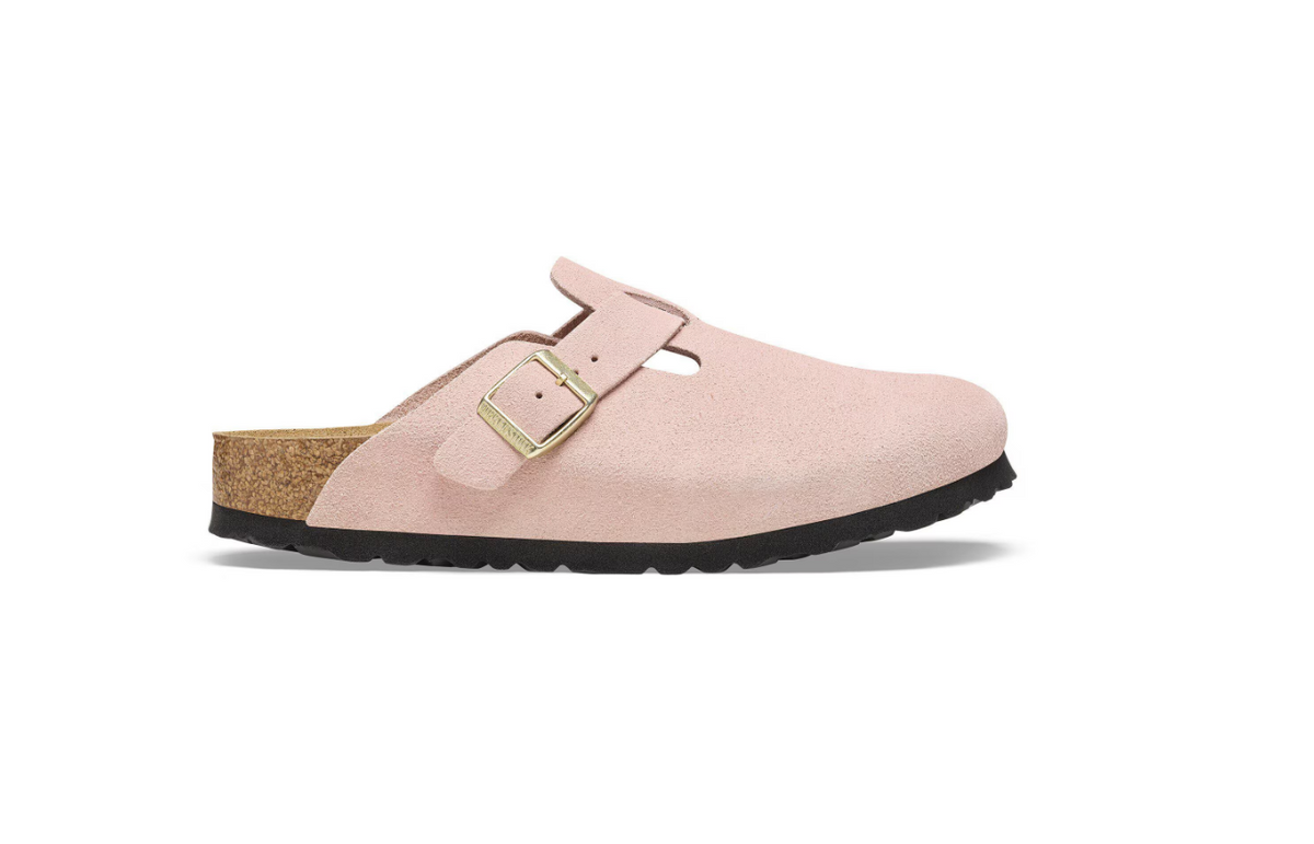 Birkenstock Boston Suede Leather Light Rose