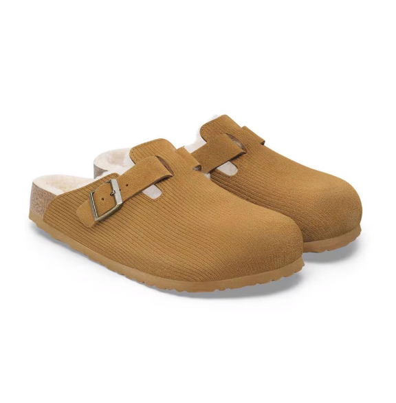 Birkenstock Boston VL Corduroy Teddy Shearling Clog