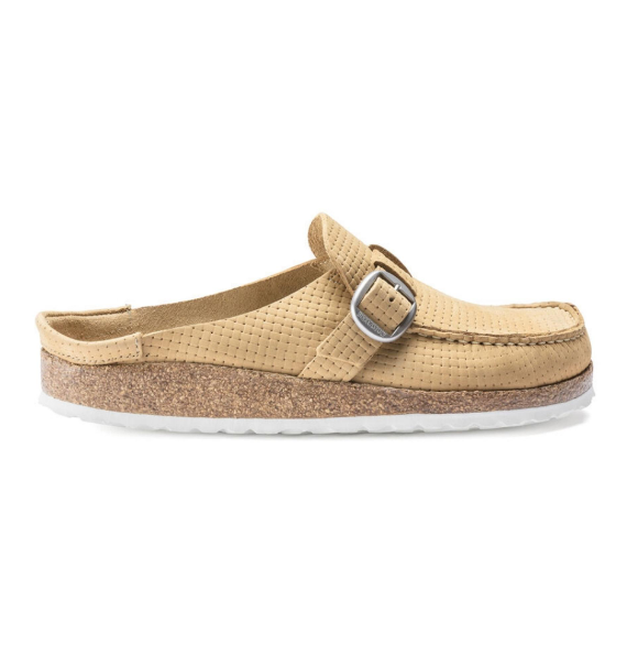 Birkenstock Buckley Nubuck Leather Clogs Latte Cream